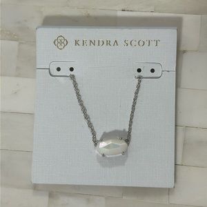Kendra Scott Ever Necklace Silver / White / Iridescent